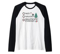 Niza Travieso insuficiente evidencia Divertido Pijamas de Navidad Camiseta Manga Raglan