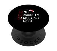 Niza Travieso Lo Siento No Lo Siento Lista de Navidad PopSockets PopGrip Adhesivo
