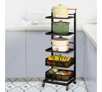 Nizer de cocina que ahorra espacio para ollas y sartenes Der Sto Solut, diseño delgado para cabina de esquina, color blanco, 3 tablas y 1 cesta incluida