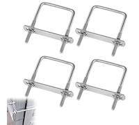 Nizirioo 4 piezas perchas soporte caja de techo rosca M6 perno planchado perfil acero inoxidable cuadrado fijación ángulo piezas