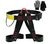 Nizirioo Arnés De Escalada Con Guantes, Cinturones De Seguridad, Equipo Para Montañismo, Escalada En Roca y Rescate