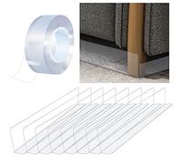 Nizirioo Bloque de juguetes para muebles: paquete de 8 bloques de juguetes de barrera de deflector fuerte adhesivo para mascotas, para bloqueadores de huecos debajo del sofá y la cama se utiliza