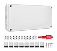 Nizirioo Caja de Distribución Eléctrica Caja Eléctrica Caja de Superficie Cableado Eléctrico de Superficie Caja Eléctrica Exterior IP65 Blanco