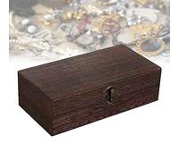 Nizirioo Caja de Madera Pequeña Con Tapa - 20 x 10 x 6 cm, Pino Marrón - Para Almacenamiento y Recuerdos
