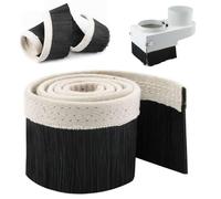 Nizirioo Cepillo de Polvo CNC: 1 m x 70 mm Cepillo para Máquina de Grabado, Aspiradora Máquina de Grabado Cubierta de Polvo, para Router CNC Cubierta Protectora Contra El Polvo (Negro)