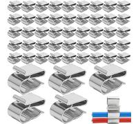 Nizirioo - Clips de cable fotovoltaico para panel solar fotovoltaico (50 unidades)