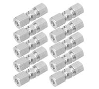 Nizirioo Conector de cable de freno de 4,75 mm, 10 unidades, conector de línea de freno sin rebordear, conector de línea de freno de 4,75 mm para línea de freno, cobre y acero