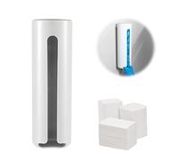 Nizirioo Dispensador De Discos De Algodón, Caja De Algodón De Maquillaje, Porta Discos Desmaquillantes Dispensadores Algodón Con Tapa Dispensador De Almohadillas De Algodón Con Tapa Blanco