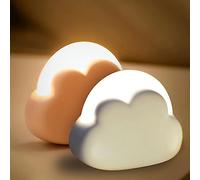 Nizirioo Forma de nube LED regulable: 2 piezas luz nocturna para habitación de bebé, decoración de dormitorio, regalos para mujer, niña