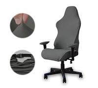 Nizirioo Funda Elástica para Silla de Oficina y Videojuegos, Estilo Carrera, Color Gris Oscuro