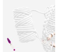 Nizirioo Hilo Grueso 500g, Lana Gruesa, Punto Grueso Manta De Ganchillo Tejido De Ganchillo Súper Suave Hilo De Algodón Grueso Hilo De Tejer Grueso Roving Hilo De Algodón Para Tejer A Mano Manta