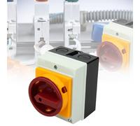 Nizirioo Interruptor Principal de 3 Polos, Giratorio, 25 A, IP65, Naranja, Manual
