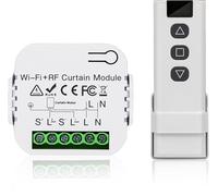 Nizirioo - Kit de control de persiana, motor y mando a distancia RF, alcance 100 m, interruptor para persianas, toldos