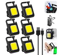Nizirioo Mini Luces Led InspeccióN Paquete 6, LáMpara De Trabajo Impermeable 800 LúMenes Luz MecáNica MagnéTica PortáTil con Carga Usb Linternas Cob para ReparacióN Camping IluminacióN Emergencia