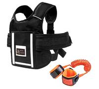 Nizirioo Motocicleta Cinturón De Seguridad Niño, Cinturón De Seguridad Motocicleta Para Niños Adjustable Arnes Moto Con Tiras Reflectantes Adecuado Para Niños De Entre 2 Y 12 Años (Negro)