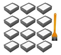 Nizirioo Pack de 12 filtros de repuesto para iRobot Roomba i7 i3 i2 i1 i4 i6, filtro de aire HEPA accesorio de repuesto para iRobot Roomba con cepillo de limpieza