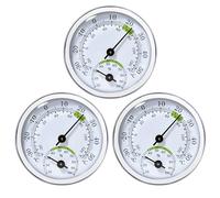 Nizirioo Termómetro analógico higrómetro 2 en 1: 3 unidades de medidor de temperatura y humedad, mini termohigrómetro para bebé, hogar, garaje, sala de estar, oficina, diámetro de 58 mm