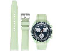 Niziruoup Correa para Omega x Swatch MoonSwatch de 20mm Correa de Repuesto de Silicona Goma Correa Curva sin huecos, Pulsera de Repuesto de Reloj de Caucho 20mm 22mm