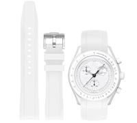 Niziruoup Correa para Omega x Swatch MoonSwatch de 20mm Correa de Repuesto de Silicona Goma Correa Curva sin huecos, Pulsera de Repuesto de Reloj de Caucho 20mm 22mm