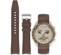 Niziruoup Correa para Omega x Swatch MoonSwatch de 20mm Correa de Repuesto de Silicona Goma Correa Curva sin huecos, Pulsera de Repuesto de Reloj de Caucho 20mm 22mm