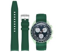 Niziruoup Correa para Omega x Swatch MoonSwatch de 20mm Correa de Repuesto de Silicona Goma Correa Curva sin huecos, Pulsera de Repuesto de Reloj de Caucho 20mm 22mm
