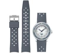 Niziruoup Correa para Reloj Blancpain X Swatch, estilo Tropical 22mm extremo curvado suave y elástica correa de goma silicona de repuesto para Swatch Blancpain Fifty Fathoms con kit de herramientas