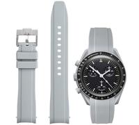 Nizonlaie Correa de reloj para Moonswatch, 20 mm de liberación rápida, extremo curvado, estilo de tejido, goma de silicona de alta calidad, compatible con Omega XSwatch Moonswatch mujeres hombres