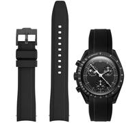 Nizonlaie Correa de reloj para Moonswatch, 20 mm de liberación rápida, extremo curvado, estilo de tejido, goma de silicona de alta calidad, compatible con Omega XSwatch Moonswatch mujeres hombres