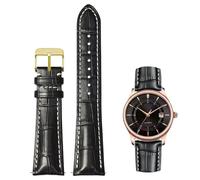 Nizonlaie Correas de reloj de liberación rápida, correa de piel de becerro de grano de cocodrilo, correas universales de 12 mm, 14 mm, 15 mm, 16 mm, 17 mm, 18 mm, 19 mm, 20 mm, 21 mm, 22 mm, 24 mm