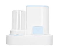 NIZUUONE 2 en 1 Dispensador Automático de Alimentos de Azúcar de Alimentos de Azúcar Multifuncional Fácil de Usar para Mascotas Pequeñas y Grandes (Blue)
