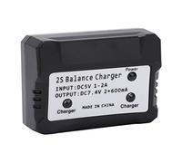 NIZUUONE 2S Balance Charter Little Lipo Battery Charger para WLTOYS RC AutoBoot Airplane Black para Helicópteros RC Quadcopter