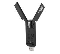 NIZUUONE Adaptador de Banda WiFi WiFi USB 1800 MBPS Adaptador de Red Inalámbrica para 10 11, Tecnología WiFi6 para Transmisión de Video HD y Juegos en Línea, Tapón y Juego para Usar en la Oficina en