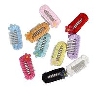 NIZUUONE Adorno de Petpin Lindo 10 Pcs Taza de Abrazadera/Soporte para el Cabello Fácil de Usar, Viste a Tus Mascotas para Niños y Niñas