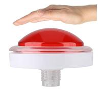 NIZUUONE Big Round 3D LED Botton Wear Fuerte para Ventiladores de Habitaciones ABS Rojo 3.7x3.7x2.2 Pulgada (Rojo)