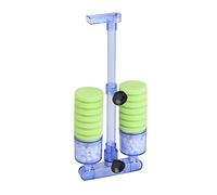 NIZUUONE Bomba de Aire con Filtro para Acuario, Esponja Bioquímica, Bomba de Oxígeno para Mini Suministros para Peceras (XY-2882 (Verde))