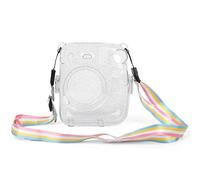 NIZUUONE Camera Protectora Caja Compacta PVC Ligero Antifall Probable para Polvo para Cámara Instantánea Mini11 con Correa para el Hombro (Transparente)