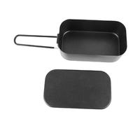 NIZUUONE Campo de Lonchera, Recipiente de Almacenamiento Reutilizable de Late de Late Freir sin Soporte de Acero Inoxidable con No Slip Aislante para Cocinar Al Aire Libre Acampación de