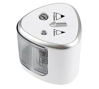 NIZUUONE Diabewin Gris Doble Agujeros con Lápiz Eléctrico para la Escuela/oficina, Precisión del ángulo de Corte Automático, Energía de la Batería