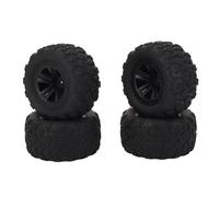 NIZUUONE Establezca Neumáticos de Neumáticos de Goma RC para Mejorar el Control y la Estabilidad, Compatible con WLTOOYS 144010, Scy, MJX, para Ventiladores Auto RC, 4 Piezas