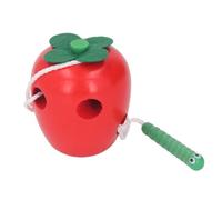 NIZUUONE Juguetes de Juguetes de Alambre Educativo Lindo y el Diseño de Manzana para Niños Mejora la Coordinación de los Ojos en la Mano y Habilidades Motoras Finas para Niños Material de Pino