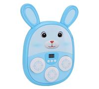 NIZUUONE Máquina de Boxeo de Música en Forma de Conejito, Objetivo de Muro de Pared con el Entrenador con el Ejercicio y Entretenimiento de la Música de Sonido Incorporada para Niños (Blue)