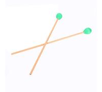 NIZUUONE Mazos de Marimba Profesionales 1 par Mazos de Percusión Mallets de Teclado Mallets de Marimba con Manijas de Madera de Haya para Jugadores Intermedios (GREEN)
