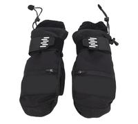NIZUUONE Mittens de esquí a Prueba de Lluvia a Prueba de Viento de Snowboard con Almohadillas de Absorción de Amortiguadores de Eva Aislados 5 Dedos Internos para Outdoorski (XL)