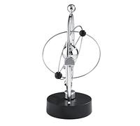 NIZUUONE Newton Swing Ball Electric Wiggler Ornament, Juguete de Escritorio Cinético para Decoración de la Oficina en Casa, Escultura Fascinante de Las Ruedas de la Fortuna para la Decoración del