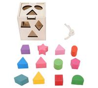 NIZUUONE Tablero de Rompecabezas de Clasificador de Forma de Madera 13 Hoyos de Color para Niños para Niños Pequeños de Más de 1 Años con Material de Madera de Pino Premium