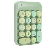 NIZUUONE Teclado Numérico Inalámbrico de AK18 2.4G de Dirección de Mecanografía Tranquila para XP/Win7/Win8/Win10/iOS, Diseño de 18 Teclas para Uso de la Oficina/hogar (#4)