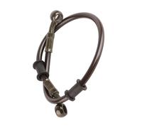 NIZUUONE Tubo de Rueda del Motor para una Manguera Flexible para Aceite Tejido de Color para el Enredo de la Conversión del Freno de Disco, el Banjo de Diámetro 10 Mm para Enduro Enduro (500 mm)