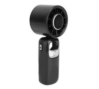 NIZUUONE Ventilador Portátil Handheld, Ventilador de Colgantes de Mini Cuello 100 Velocidad Ajustable Velocidad Ajustable con Exhibición LED de Enfriamiento Magnético de Hielo para Viajar (Black)