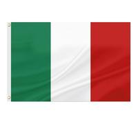 NJCXOLA 1 pcs Bandera palillo 90 * 150 cm Banderas Banderines de la República Italiana de, Bandera palillo, decoración del día Nacional del 2 de Junio, Barras Deportivas