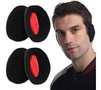 NJCXOLA 2 Pares de Orejeras Mujer Invierno, Orejeras Hombre, Orejeras Niño, Orejeras Frio, Orejeras Forradas con Polar, Protección para el Viento y el frío, Cubre Totalmente la Oreja (L)